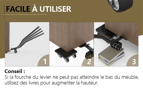 ONEON Kit de Deplace Meuble Lourd & Leve Meuble sans Effort.